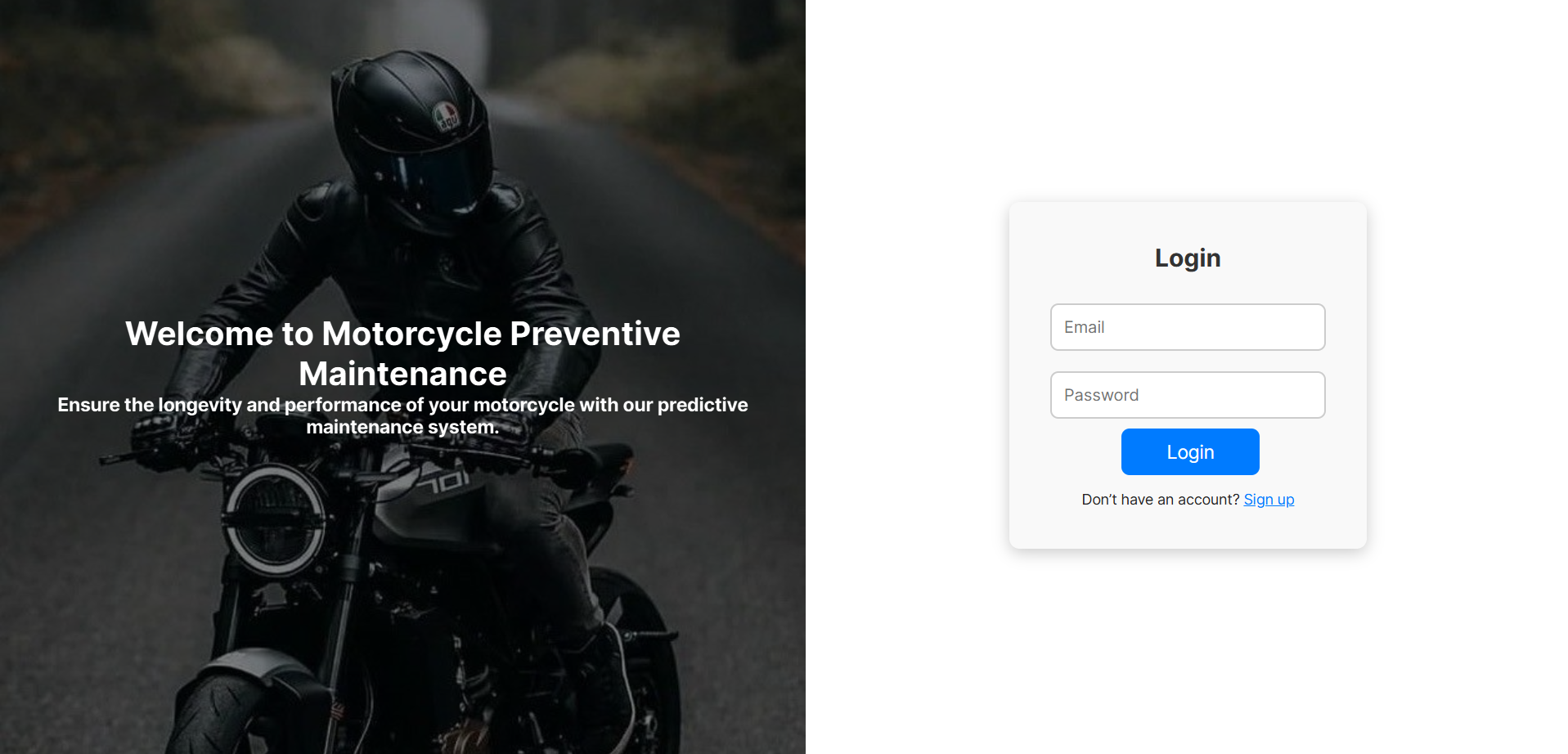 FI Motorcycle Maintenance Device screenshot